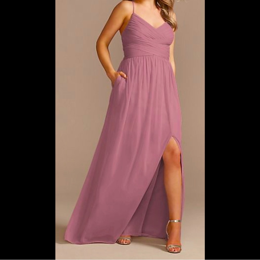Long Dress for any formal event in a beautiful mauve color